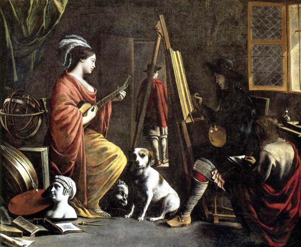 the artist's studio